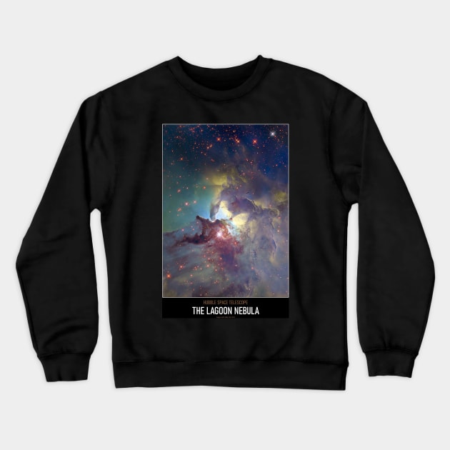 High Resolution Astronomy The Lagoon Nebula Crewneck Sweatshirt by tiokvadrat